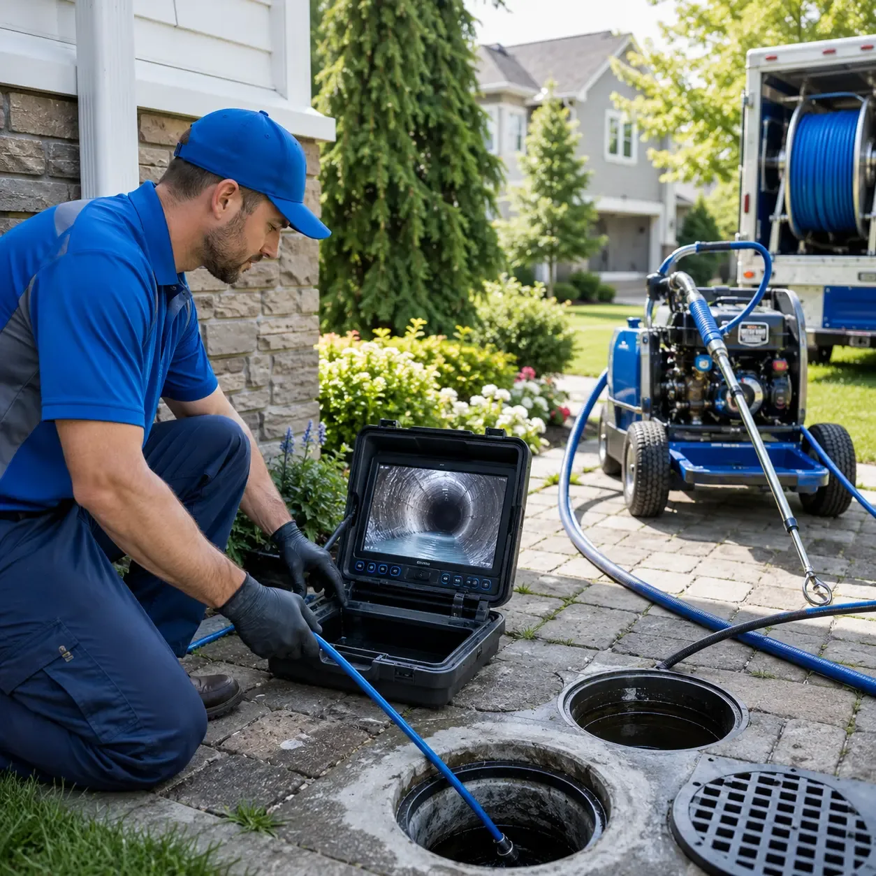 Outdoor drain cleaning professionals serving Rockland, MI