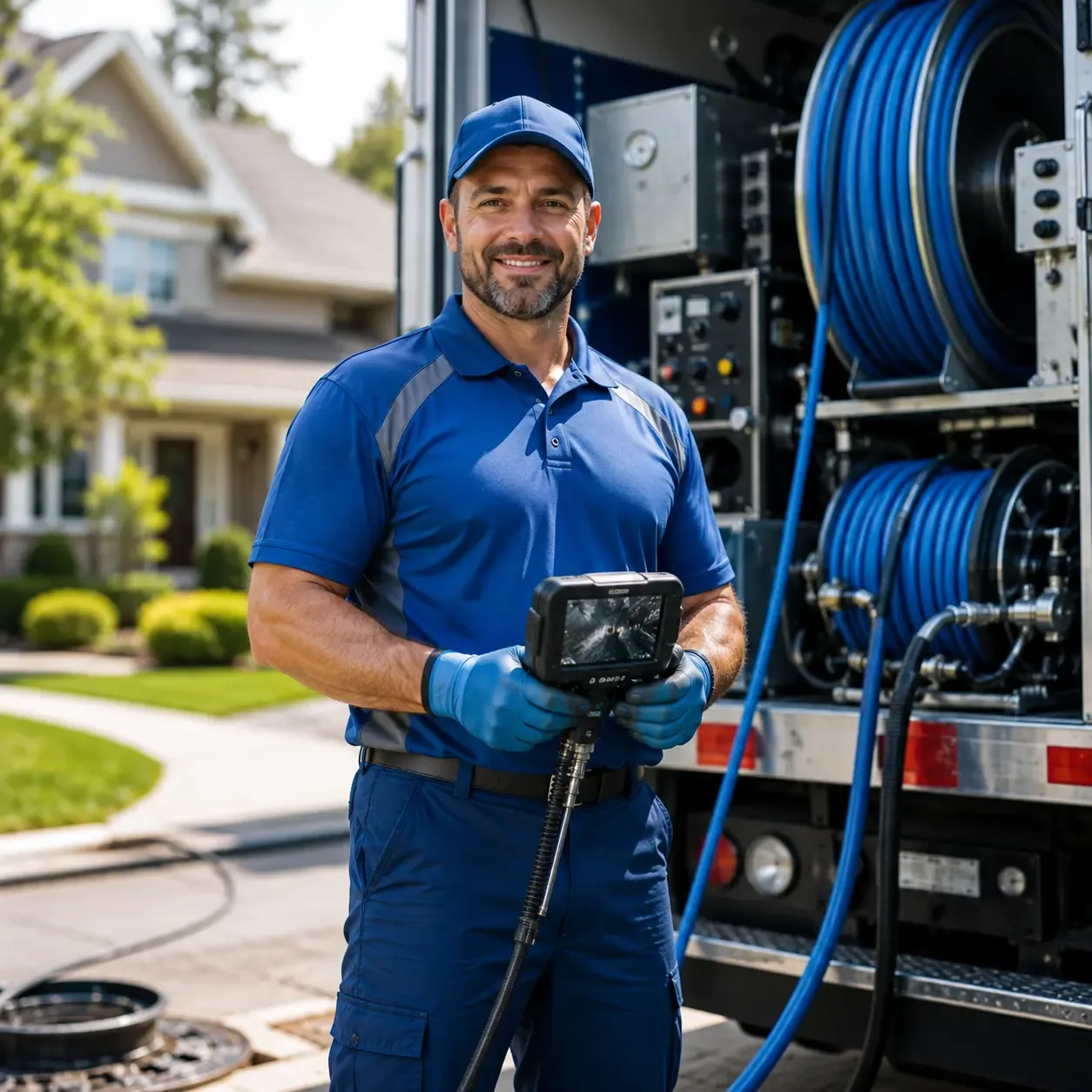 Local outdoor drain cleaning specialists in Rockland, MI